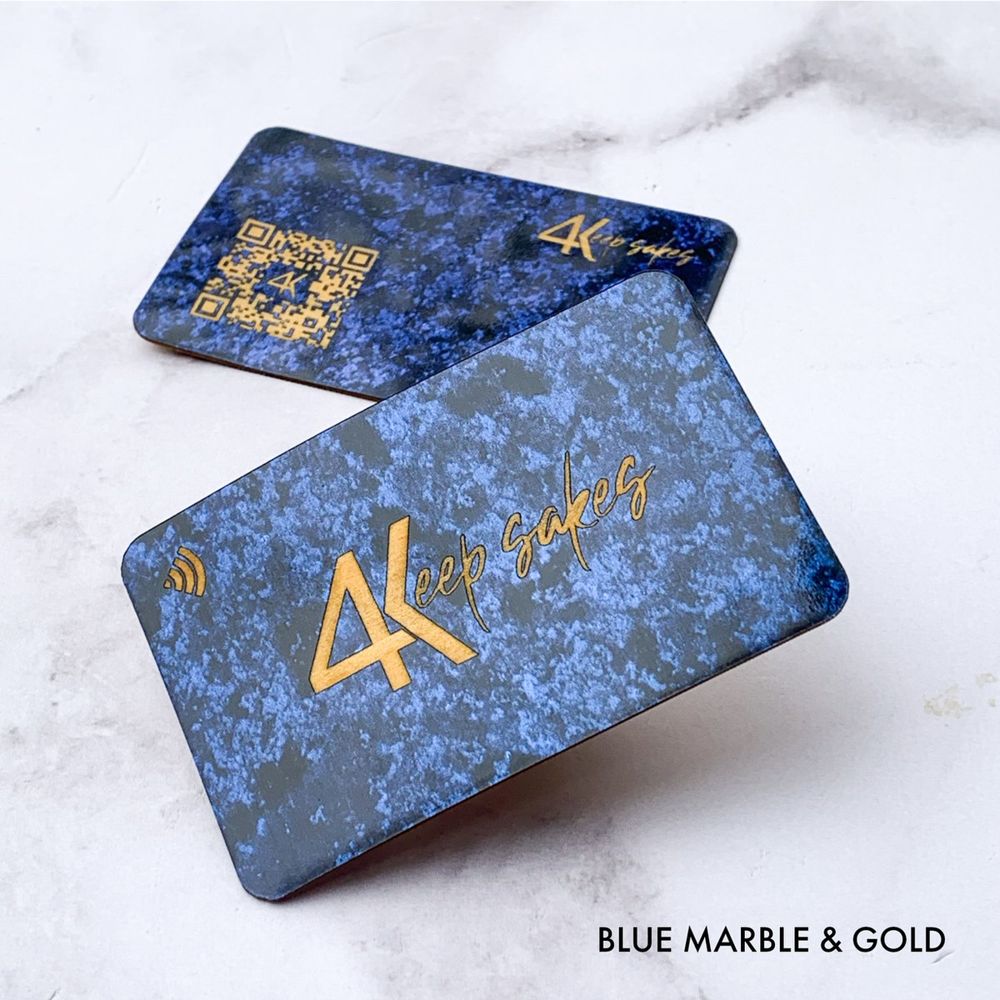 Blue Marble & Gold SMART card