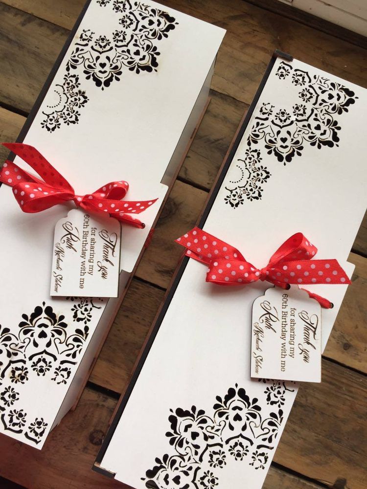 Laser-cut wedding invitations