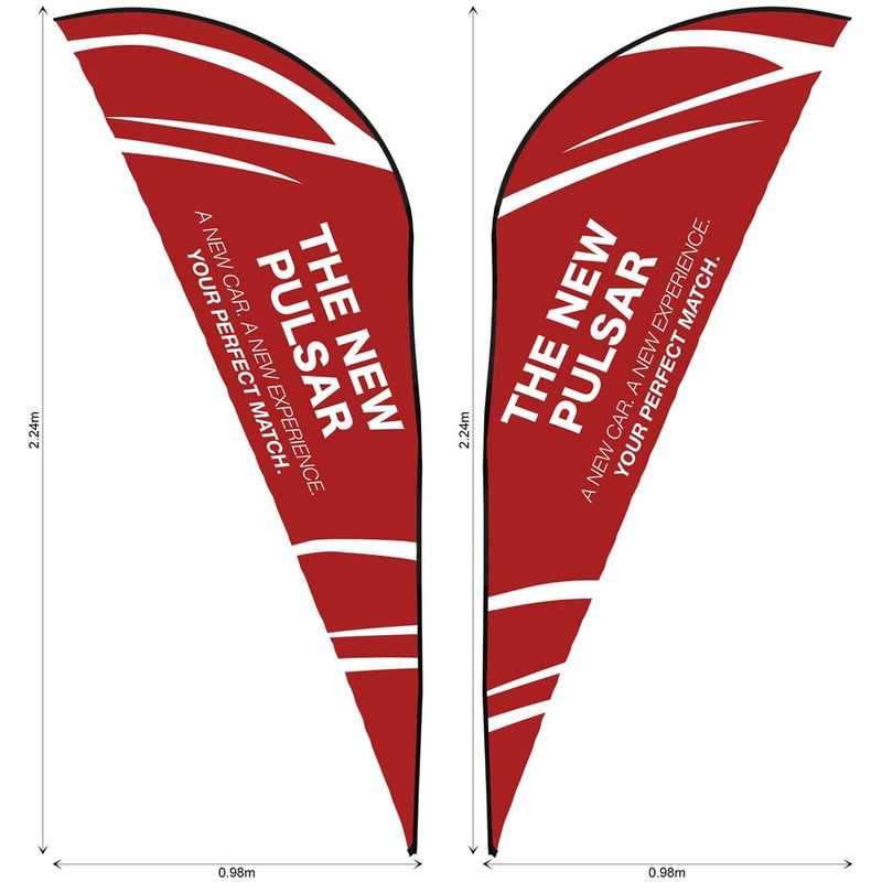 Legend 2m Sublimated Sharkfin Double-Sided Flying Banner Skin (Excludes Hardw...
