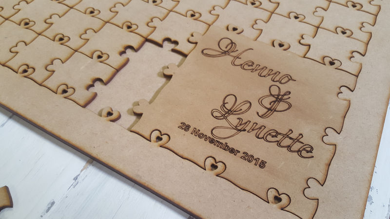Wedding Puzzle Guest book 85cm