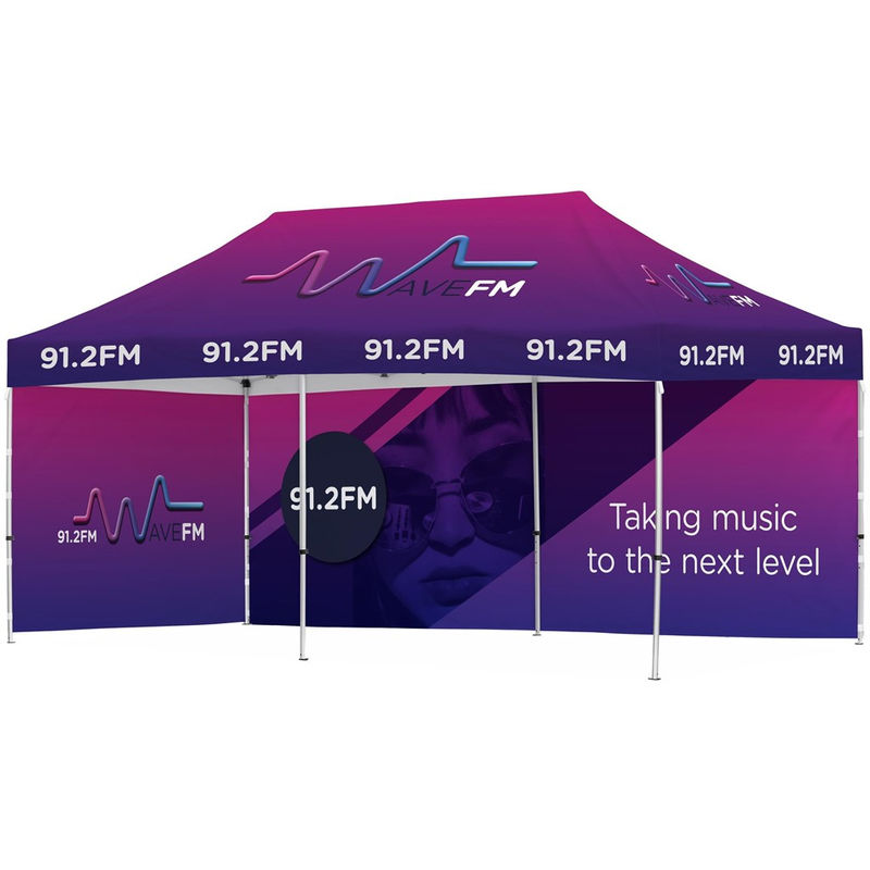 Ovation Sublimated Gazebo 6m X 3m - 1 Long Full-Wall Skin - 1 Short Full-Wall...
